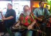 Al jammin’ on the dobro w/ Jimmy & Randy Lee at Johnny’s Pizza Pub. photo by Larry Testerman
